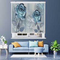 پرده زبرا زیو مدل سیلوئت 3D1351 سایز 150x150 سانتی متر