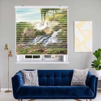 پرده زبرا زیو مدل سیلوئتL-5038 سایز 150x150 سانتی متر