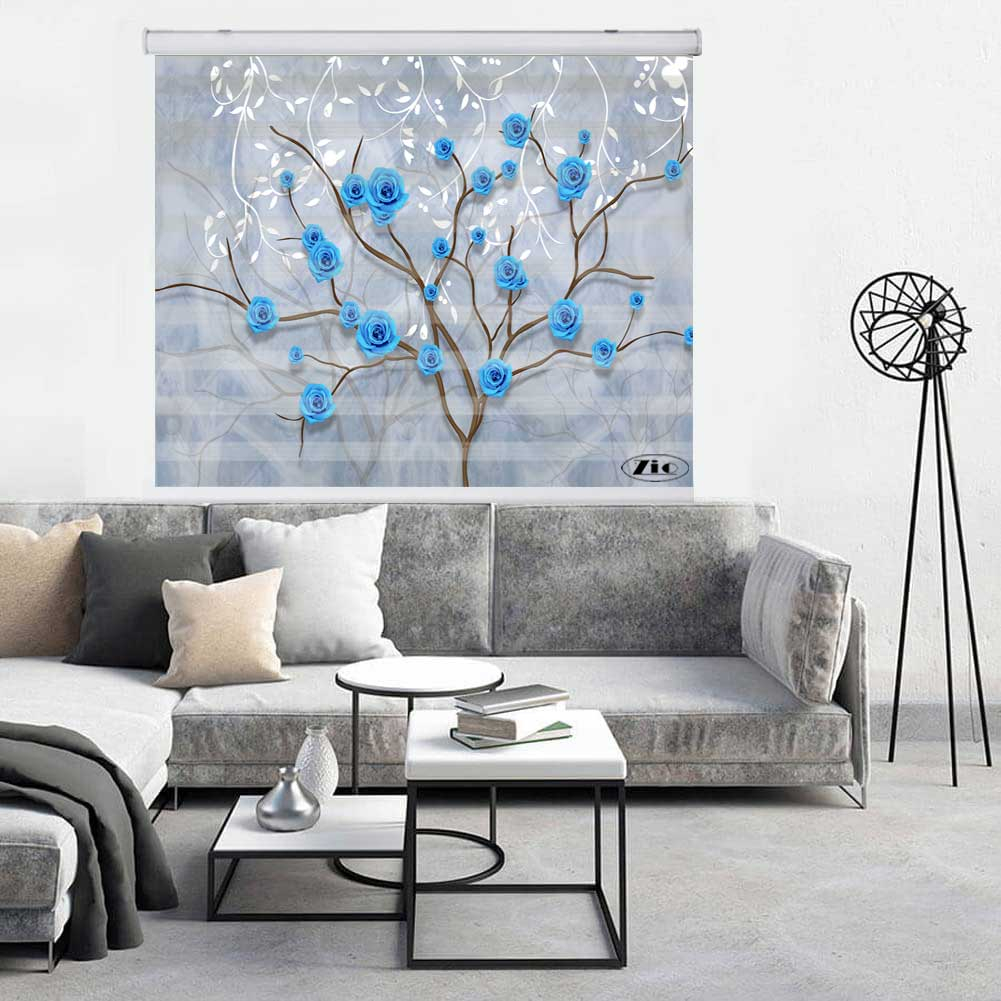 پرده زبرا زیو کد 3D1364 سایز 150x150 سانتی متر