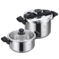 زودپز دوقلو جی فی نی مدل DS-22 گنجایش 6 و 4 لیتری