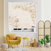 پرده زبرا زیو مدل سیلوئت 3D1296 سایز 150x150 سانتی متر