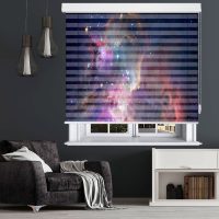 پرده زبرا زیو طرح کهکشان Galaxy-3 سایز 100x200 سانتی متر