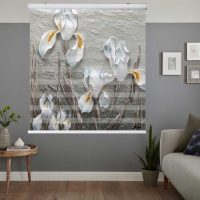 پرده زبرا زیو کد 3D1314 سایز 150x150 سانتی متر