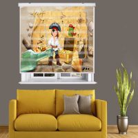 پرده زبرا زیو مدل K3082 سایز 150x200 سانتی متر