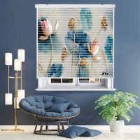 پرده زبرا زیو مدل سیلوئت 3D1520 سایز 150x150 سانتی متر