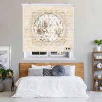 پرده زبرا زیو مدل سیلوئت 3D1435 سایز 150x150 سانتی متر
