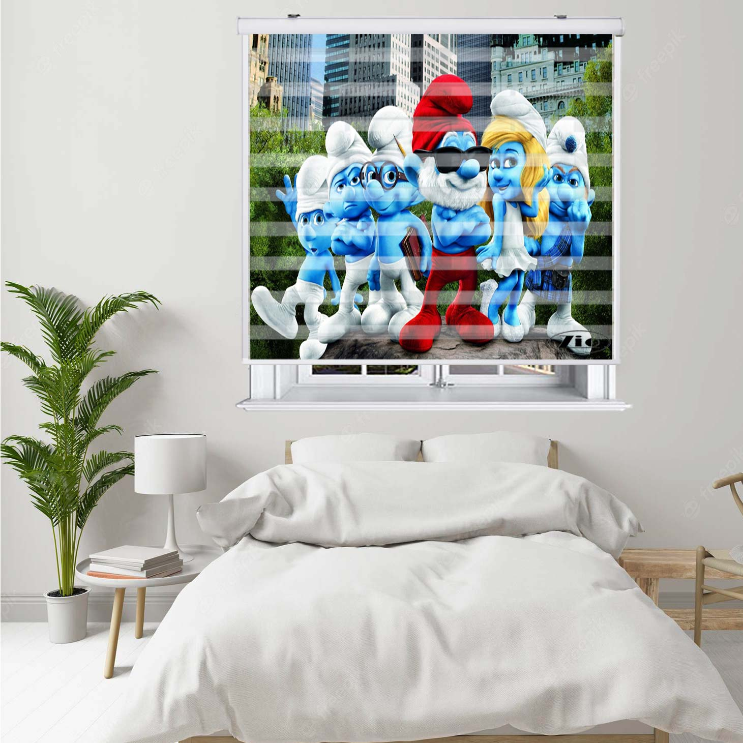 پرده زبرا زیو کد K3060 سایز 150X150 سانتی متر