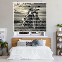پرده زبرا زیو کد OV 7019 سایز 150x150 سانتی متر