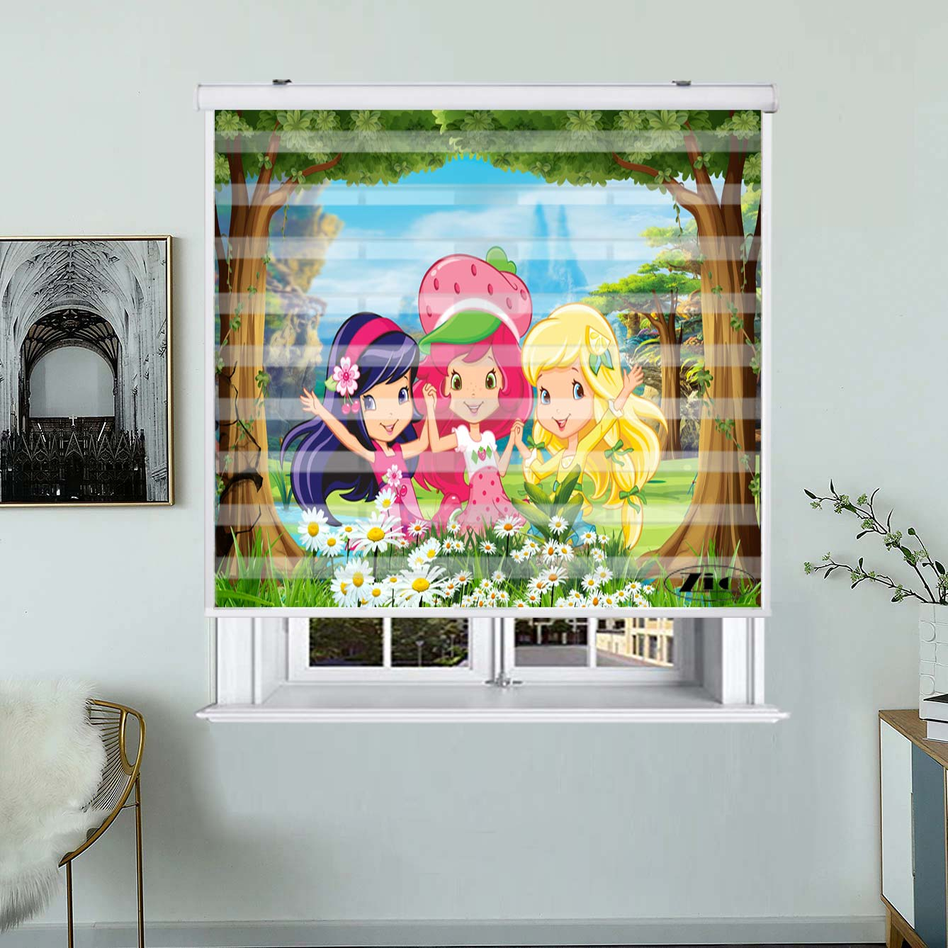 پرده زبرا زیو مدل K3056 سایز 150x200 سانتی متر