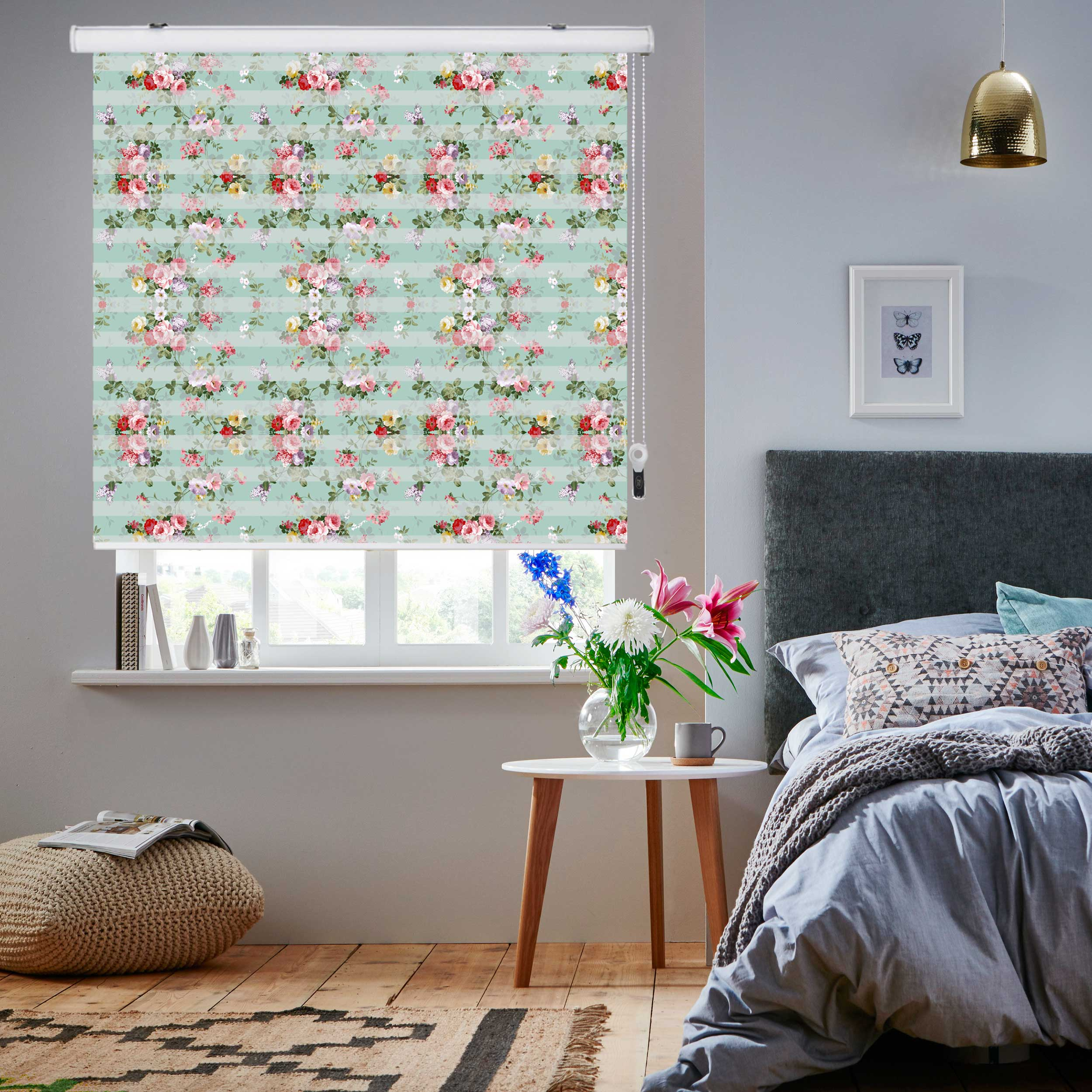 پرده زبرا زیو مدل F8001 سایز 150x150 سانتی متر
