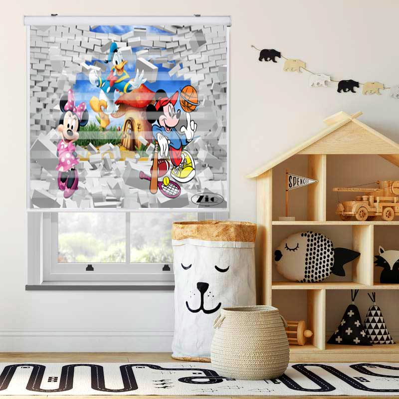 پرده زبرا زیو کد K3053 سایز 150X150 سانتی متر