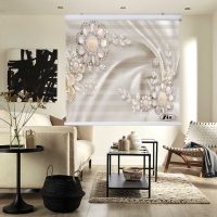پرده زبرا زیو کد 3D1290 سایز 150x150 سانتی متر