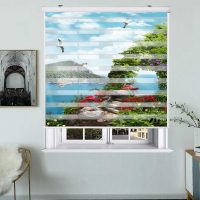 پرده زبرا زیو کد L5006 سایز 150X150 سانتی متر