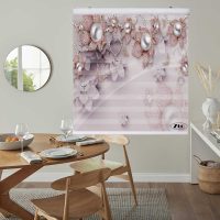 پرده زبرا زیو کد 3D1275 سایز 150x150 سانتی متر