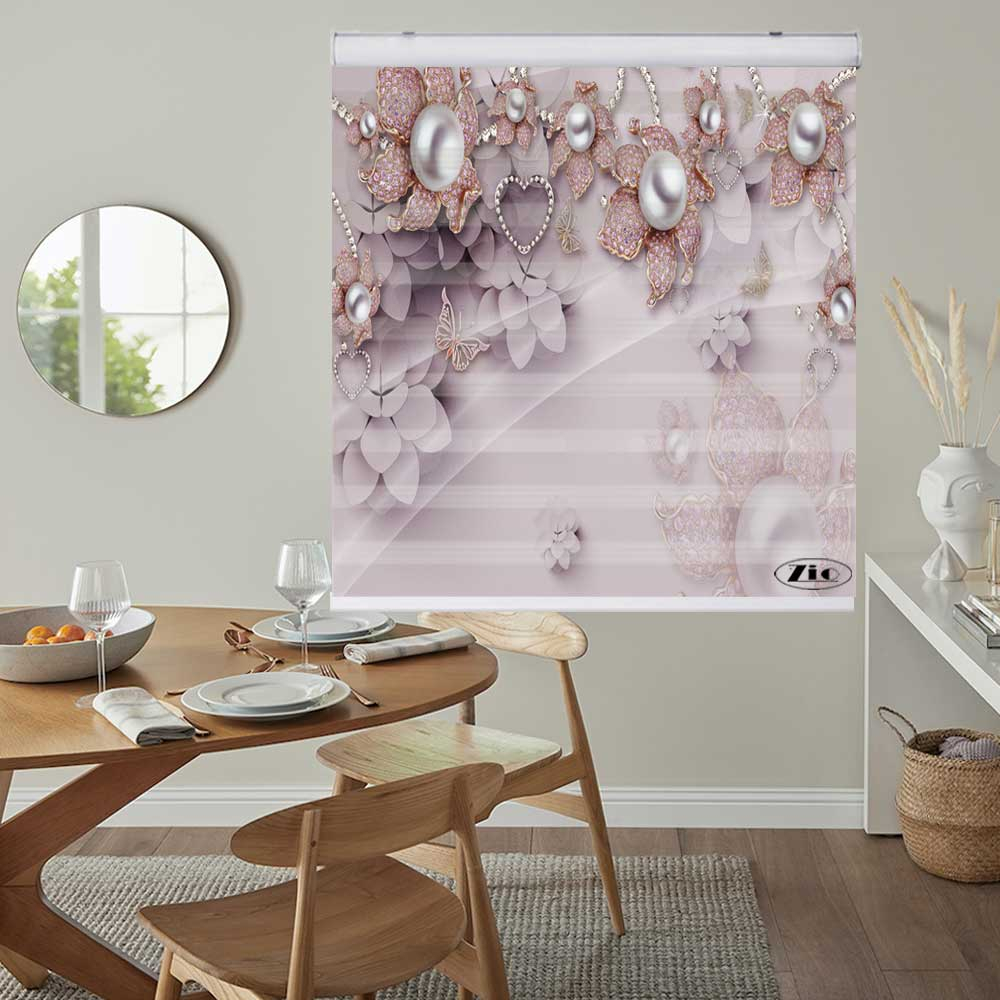پرده زبرا زیو کد 3D1275 سایز 150x200 سانتی متر