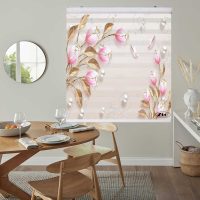 پرده زبرا زیو کد 3D1335 سایز 150x200 سانتی متر