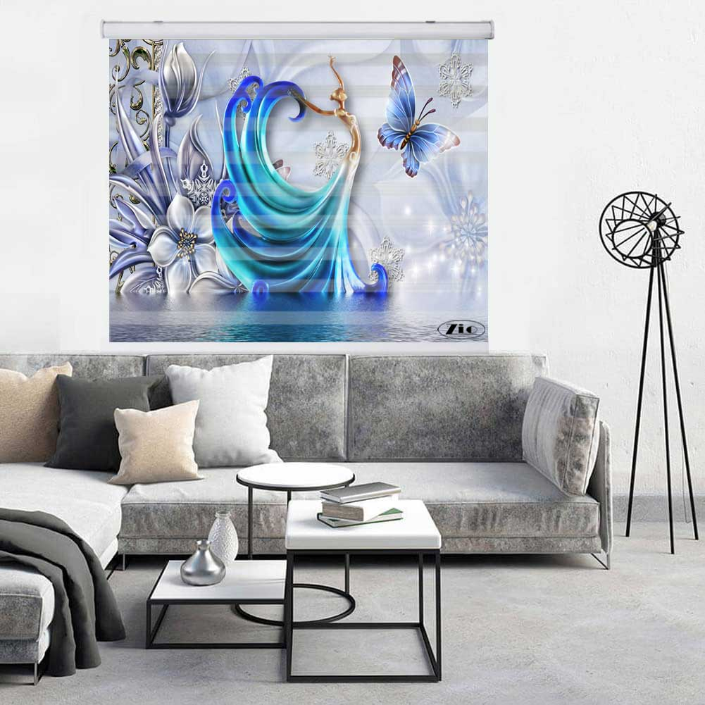 پرده زبرا زیو کد 3D1192 سایز 150x200 سانتی متر