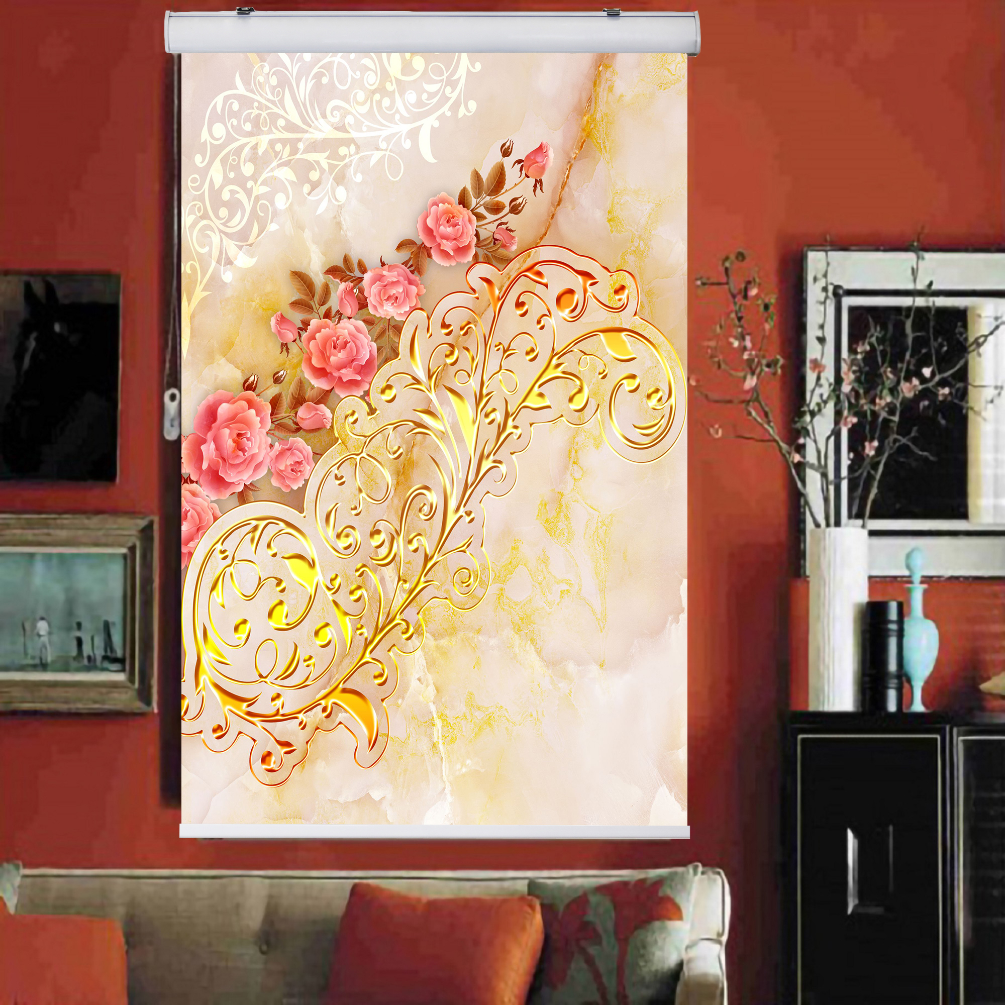 پرده شید زیو کد 3DF037 سایز 200 × 140 سانتی‌ متر