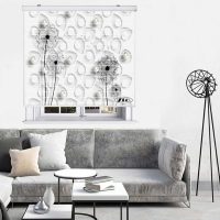 پرده زبرا زیو مدل سیلوئت 3D1186 سایز 150x150 سانتی متر