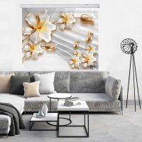 پرده زبرا زیو کد 3D1164 سایز 150x150 سانتی متر