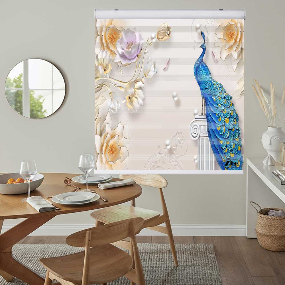 پرده زبرا زیو کد 3D1173 سایز 150x200 سانتی متر
