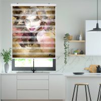 پرده زبرا زیو کد P6004 سایز 150X150 سانتی متر