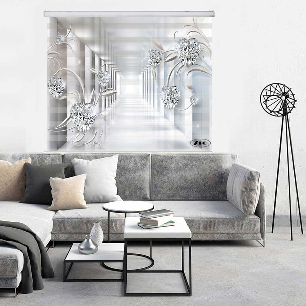 پرده زبرا زیو کد 3D1151 سایز 150x200 سانتی متر