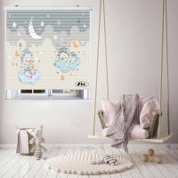 پرده زبرا زیو مدل سیلوئت K3072 سایز 150x150 سانتی متر