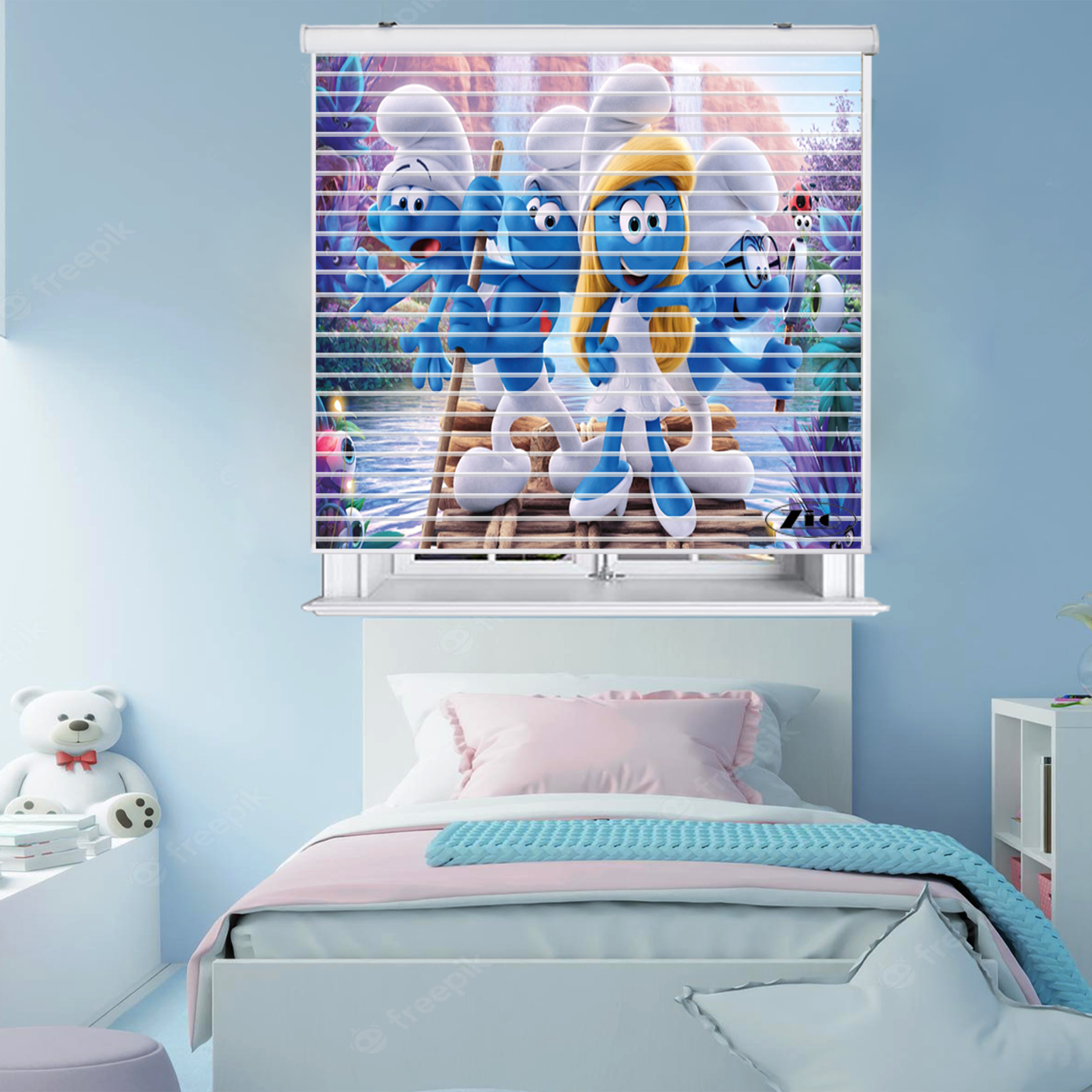 پرده زبرا زیو مدل سیلوئت K3059 سایز 150x150 سانتی متر