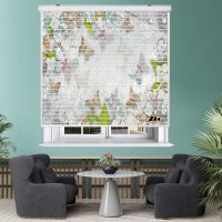پرده زبرا زیو مدل سیلوئت 3D1498 سایز 150x150 سانتی متر