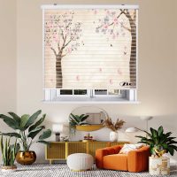 پرده زبرا زیو مدل سیلوئت 3D1309 سایز 150x150 سانتی متر