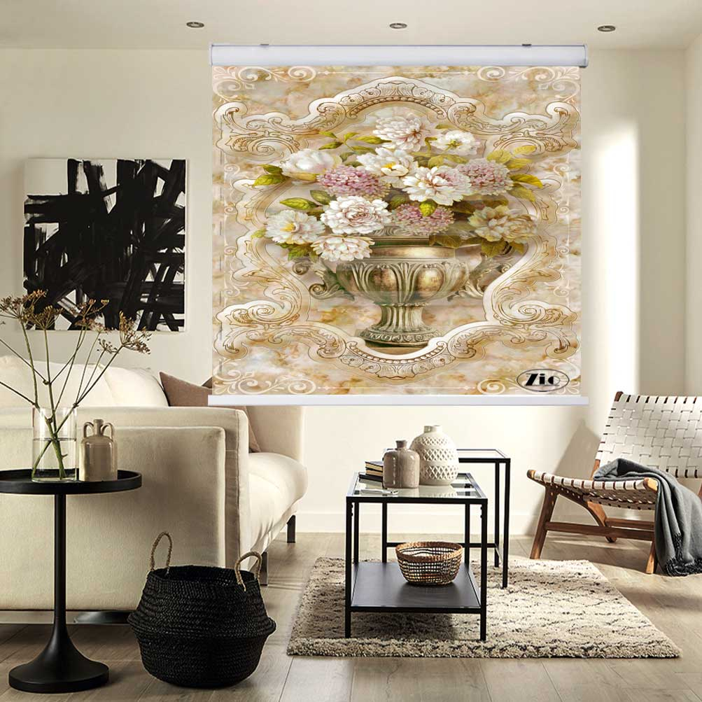 پرده زبرا زیو کد 3D1162 سایز 150x150 سانتی متر