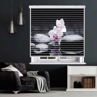پرده زبرا زیو مدل سیلوئتL-5048 سایز 150x150 سانتی متر