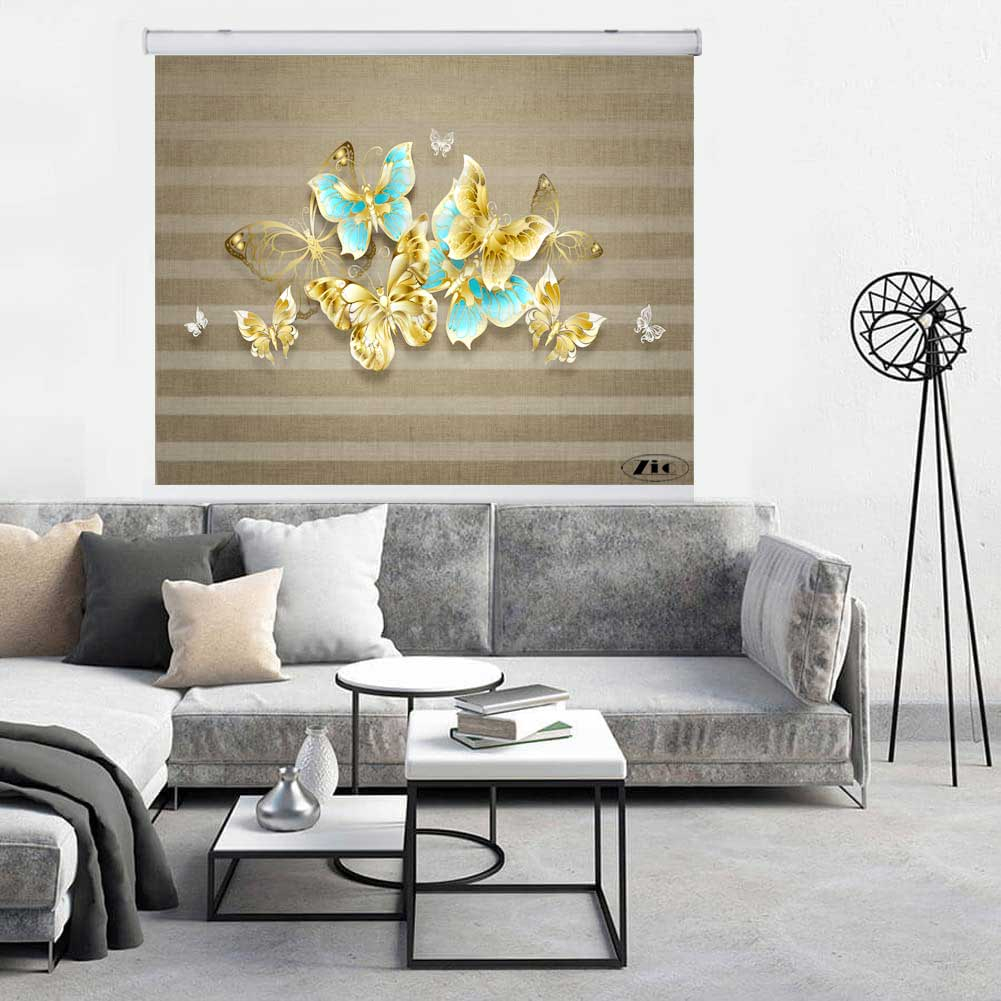 پرده زبرا زیو کد 3D1360 سایز 150x150 سانتی متر