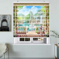 پرده زبرا زیو کد L5082 سایز 150X150 سانتی متر