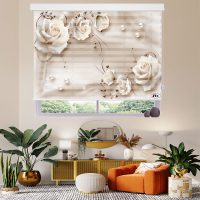 پرده زبرا زیو مدل 3D-1009 سایز 200x200 سانتی متر