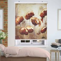 پرده زبرا زیو مدل  P-6046 سایز 150x150 سانتی متر