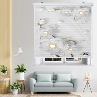 پرده زبرا زیو مدل 3D1096 سایز 150x150 سانتی متر