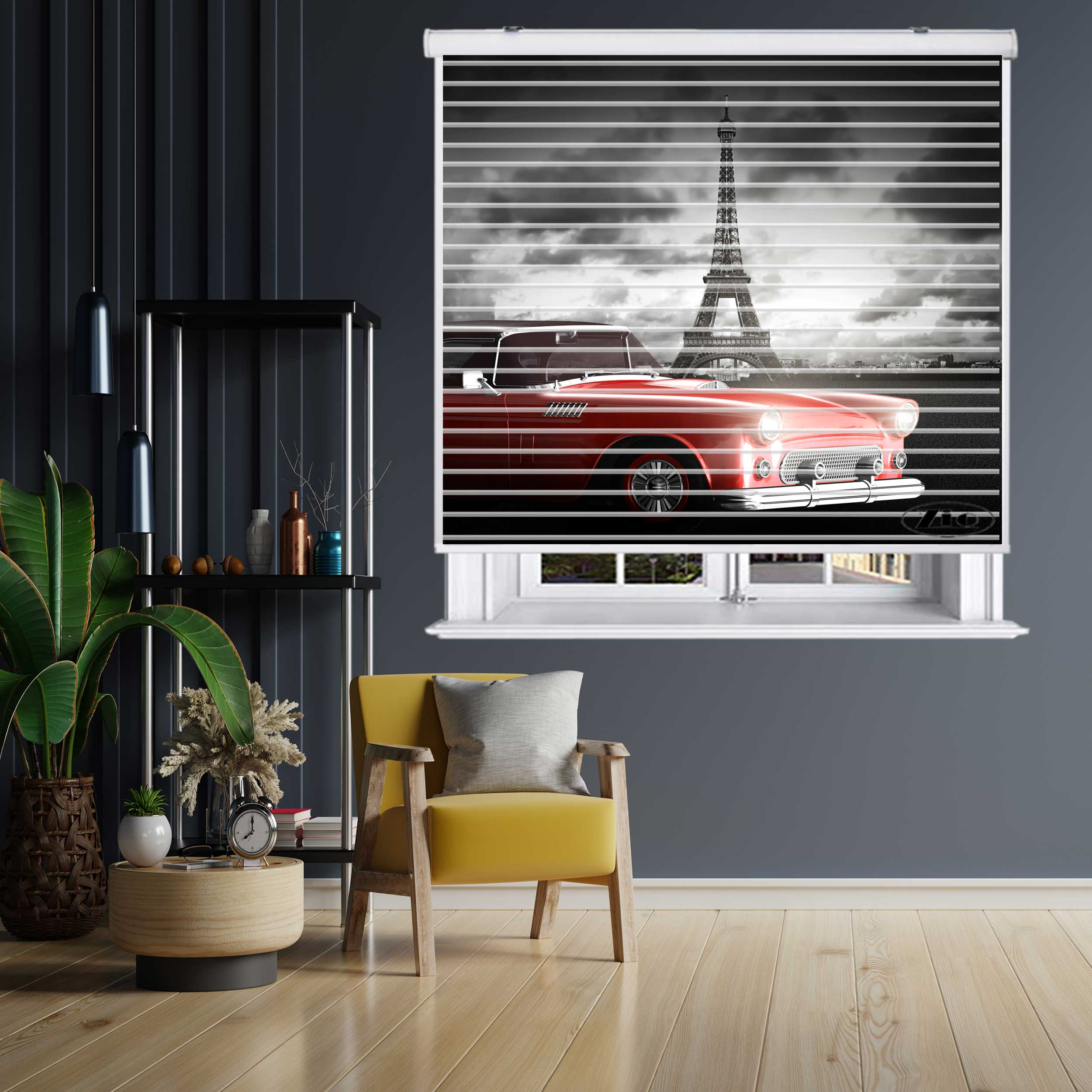 پرده زبرا زیو مدل OV 7011 سایز 150x150 سانتی متر