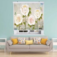 پرده زبرا زیو مدل سیلوئت 3D1331 سایز 150x150 سانتی متر