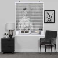 پرده زبرا زیو کد P6017 سایز 150x150 سانتی متر