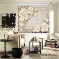 پرده زبرا زیو کد 3D1115 سایز 150x150 سانتی متر