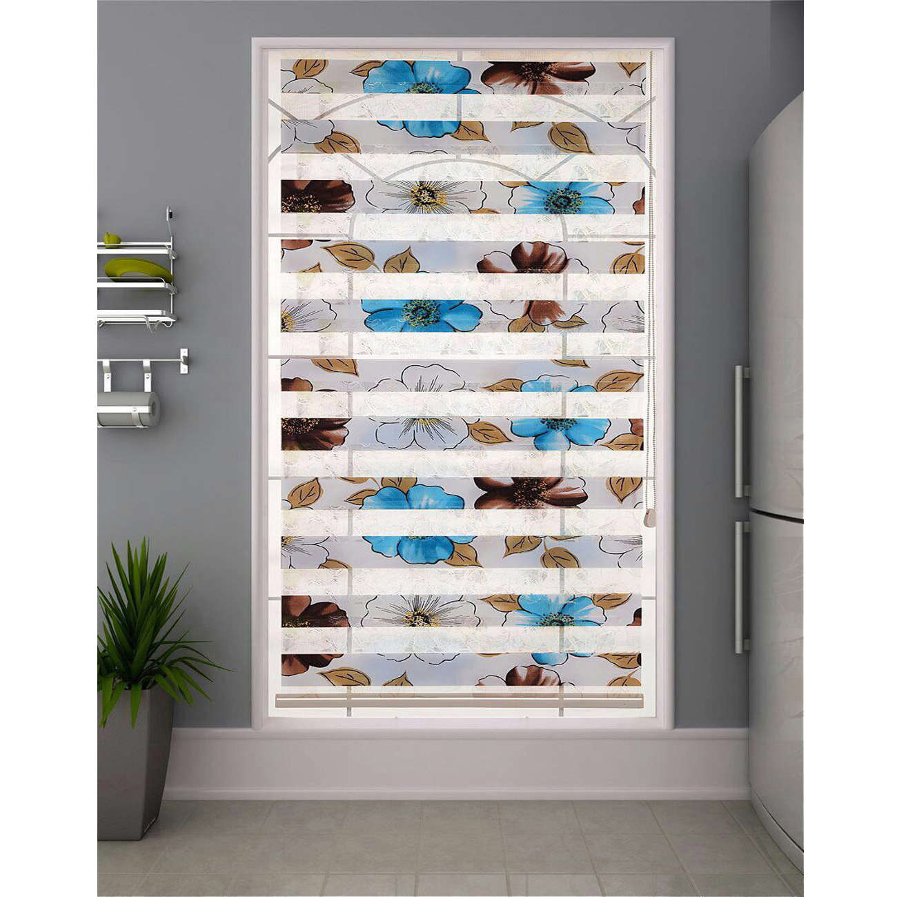 پرده زبرا زیو کد 55 سایز 180 × 135 سانتی‌ متر