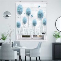 پرده زبرا زیو مدل سیلوئت 3D1519 سایز 150x150 سانتی متر