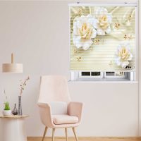 پرده زبرا زیو مدل سیلوئت 3D1273 سایز 150x150 سانتی متر