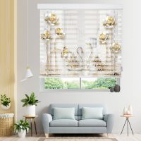 پرده زبرا زیو مدل 3D-1085 سایز 100x200 سانتی متر