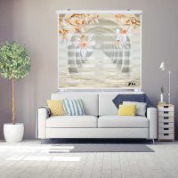 پرده زبرا زیو کد 3D1470 سایز 150x200 سانتی متر