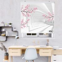 پرده زبرا زیو مدل سیلوئت 3D1542 سایز 150x150 سانتی متر