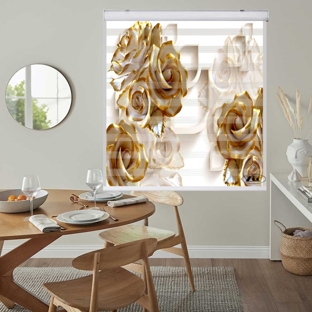پرده زبرا زیو کد 3D1374 سایز 150x200 سانتی متر