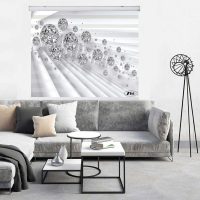 پرده زبرا زیو کد 3D1177 سایز 150x200 سانتی متر